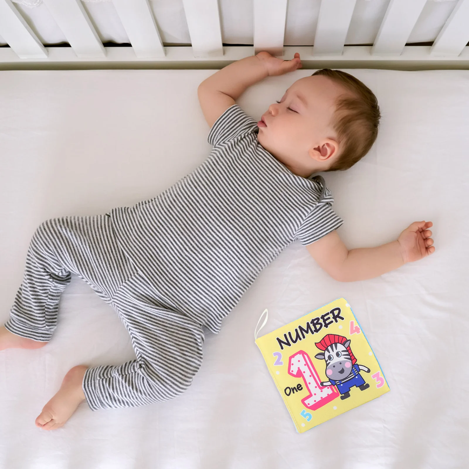 

Early Education Cloth Book Baby Crinkle Book Touch and Feel Cloth Book