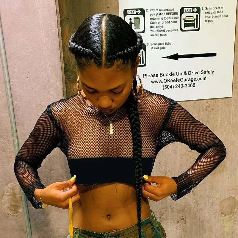 Женская Однотонная футболка с длинным рукавом и круглым вырезом | одежда