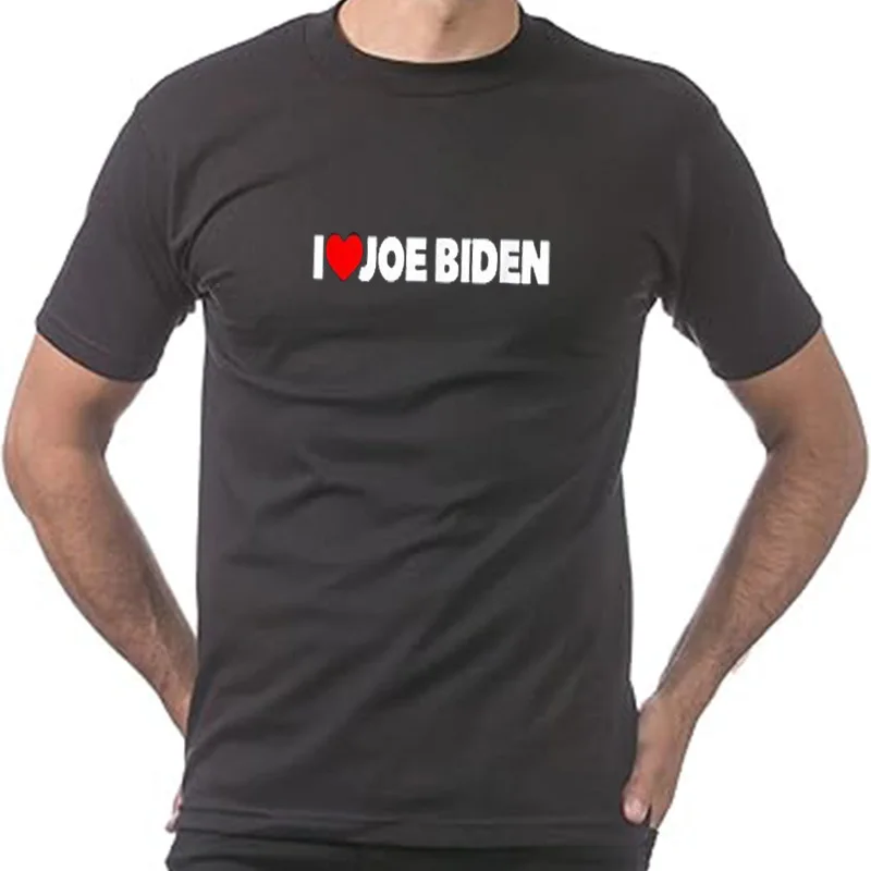 Фото Футболка I Love (Heart) Joe Biden Design, лучшая идея для подарка, S-3XL №1