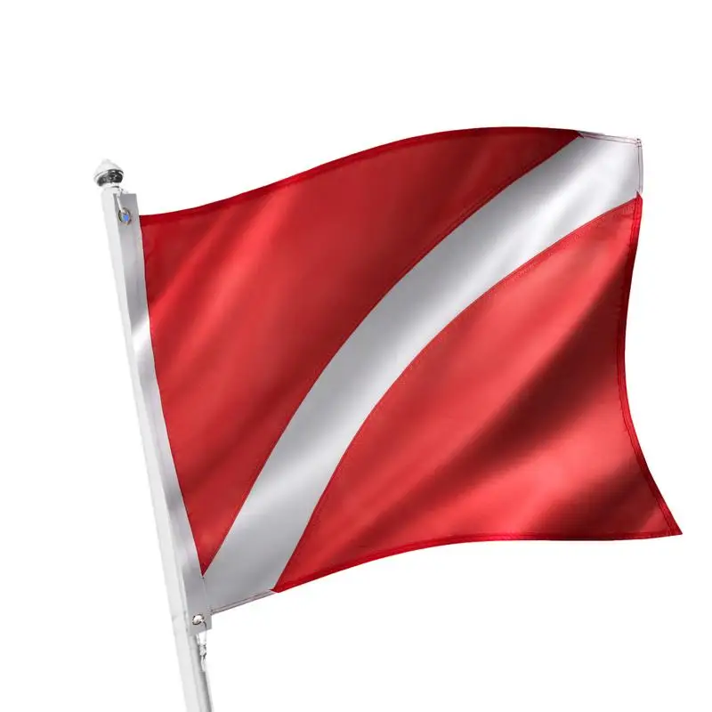 

Фонарь для подводного плавания красного цвета, внешний фонарь 19,7X24 дюйма, флаг для дайвинга, использование для подводной охоты