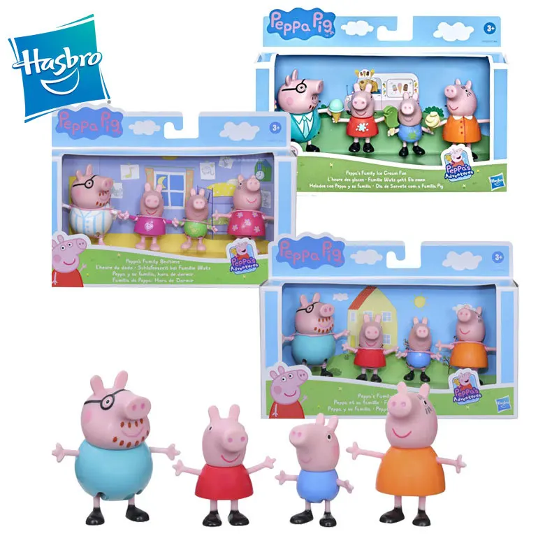 

Hasbro Peppa Pig George Genuine Anime Figures Happy Doll Suit Family Action Figures Model Collection Hobby Gifts Toys