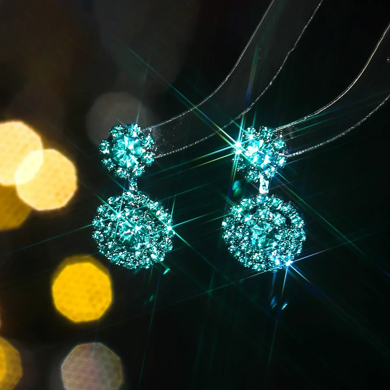 Tifan синие серьги с кристаллами CZ для женщин вечерние свадебные украшения подарки