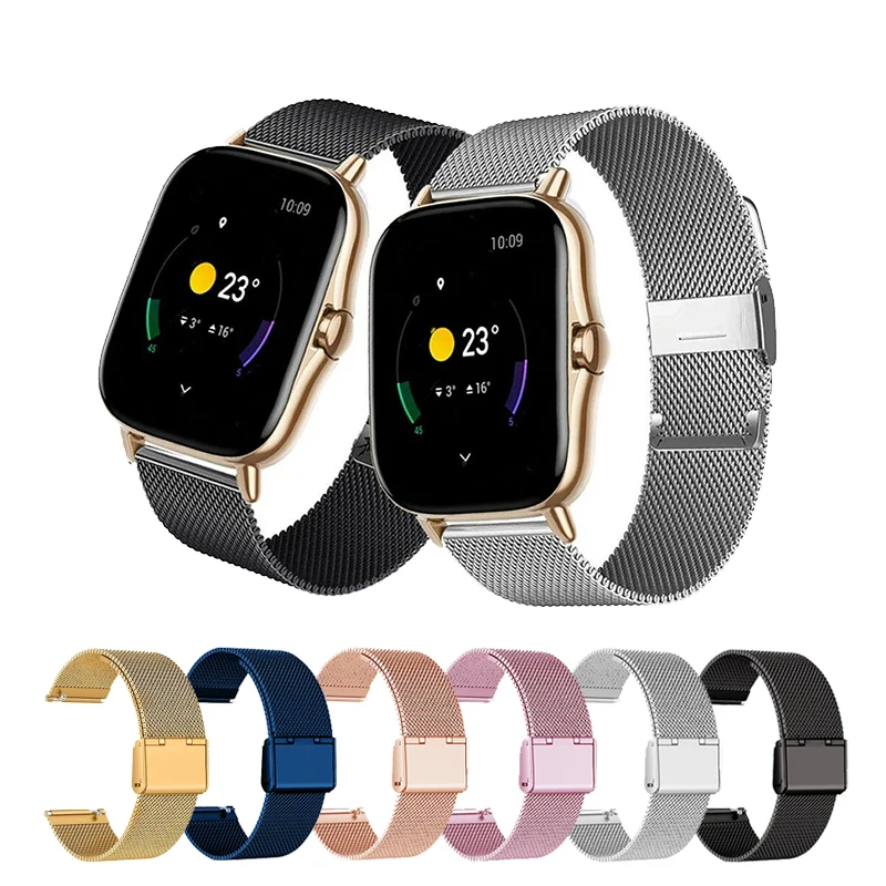 

Metal Stainless Steel Strap for Xiaomi Amazfit GTS 3/GTS/GTS 2/GTS 2e Smart Watch Bracelet Band for Huami Amazfit GTS 2 mini