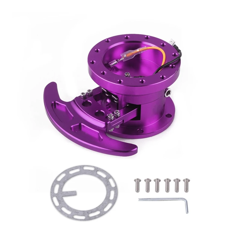 

Universal Auto Steering Wheel Quick Release Hub Adapter Snap Off Boss- Kit 6 Hole Racing Adapter Coming with Dropshipping