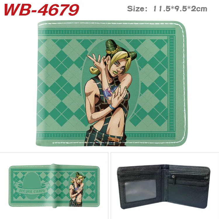 E-Mell JoJos Bizarre Adventure Stone Ocean Jolyne Cujoh Costello Foo Fighters Weather Report Zip Wallet