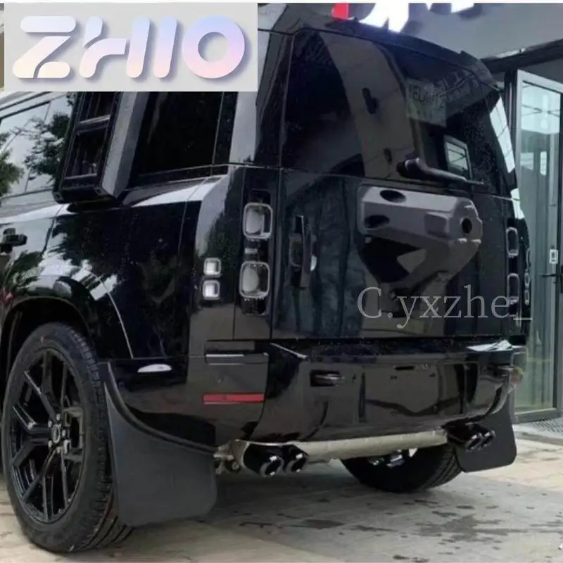 Фото Накладка на выхлопную трубу ZHIO для Land Rover Defender 007 2020-2026, декоративная накладка на задний бампер, аксессуары для внешнего стайлинга, индивидуальная подгонка №4