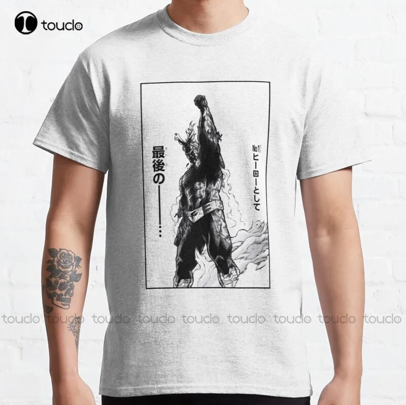 

New All Might - The Best Hero - Classic T-Shirt Cotton Tee Shirt S-5Xl