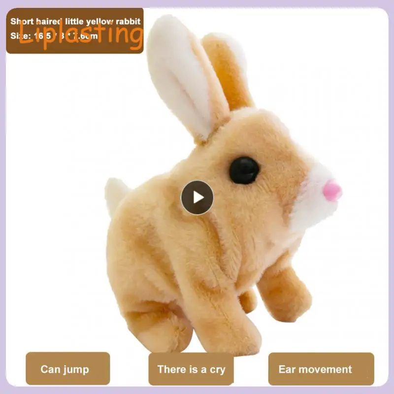 

Interactive Toys 3 Colors Parent-child Interaction Electric Pet White Rabbit Children Toy Plush Toy Move Ears Can Walk Can Run