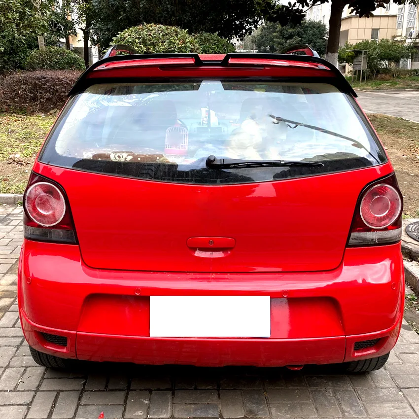 Черный Задний спойлер крыло для Volkswagen VW POLO 9N MK4 9N3 2003-2008 крыши задняя крышка кузова