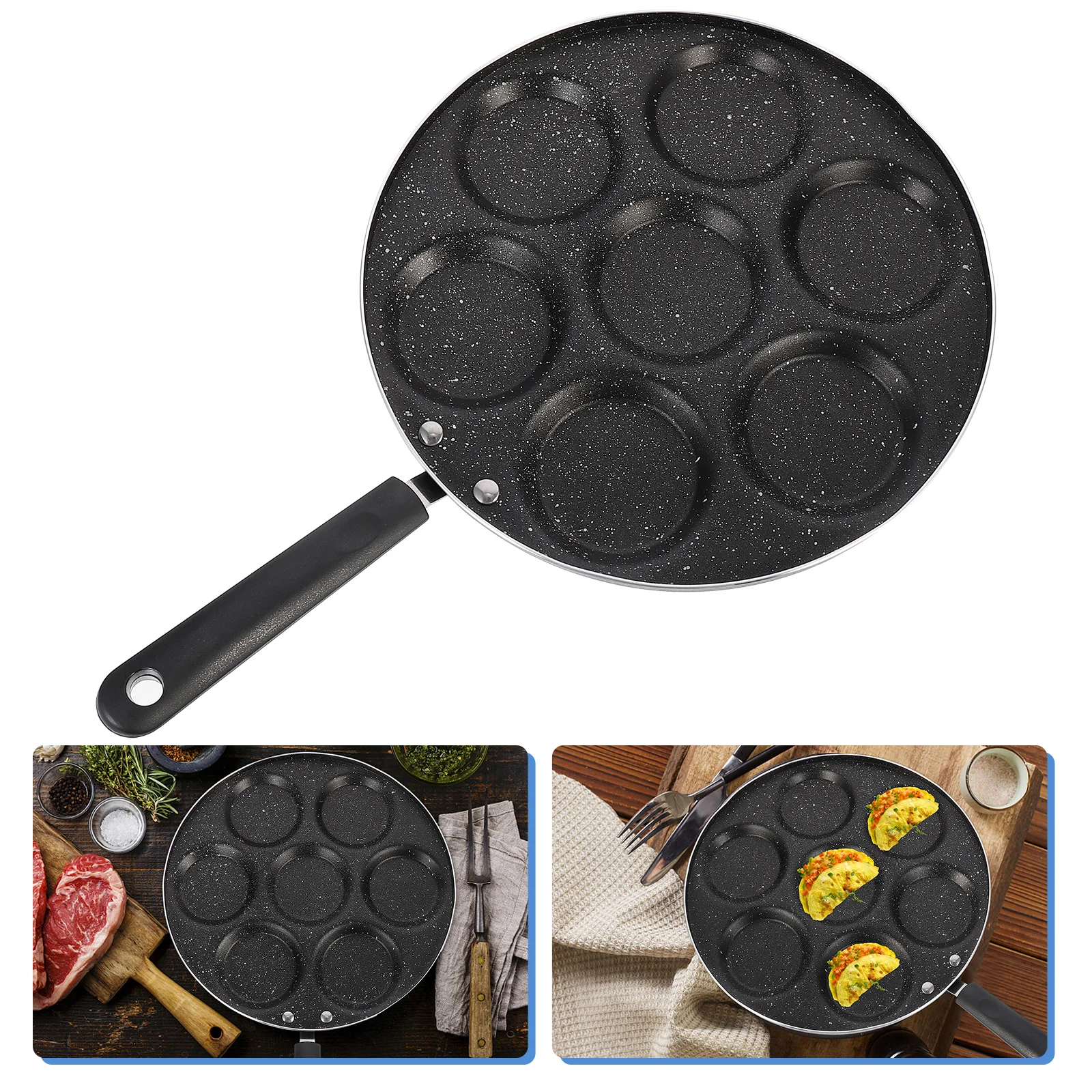 

Pan Pancake Egg Maker Frying Griddle Nonstick Poached Cups Blini Poaching Omelette Mini Bonito Stove Gas Omelet Cooking Waffle