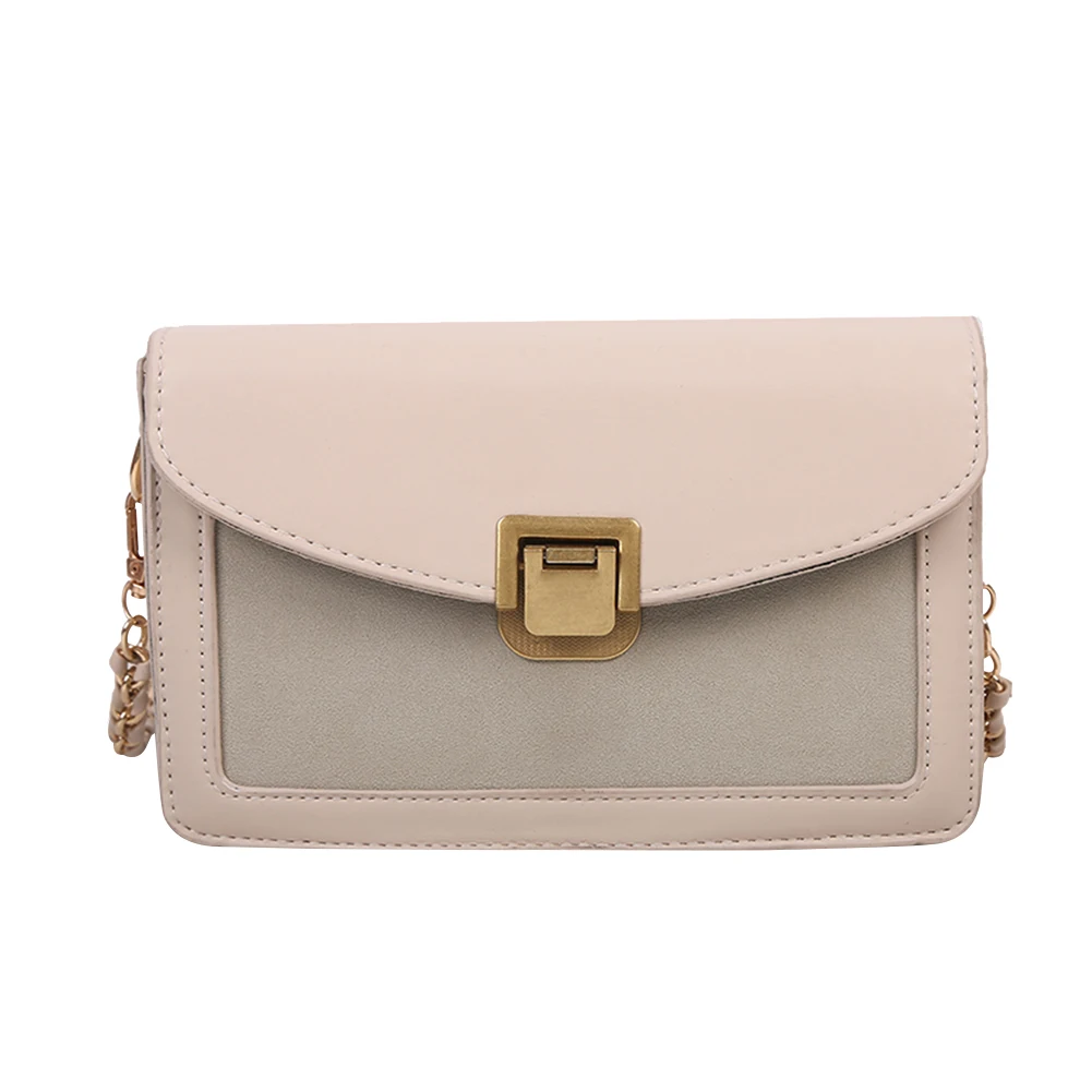 

Solid Leather Crossbody Bag Female Shoulder Handbag Street Travel Envelope Purse Youth Ladies Simple Versatile Bag
