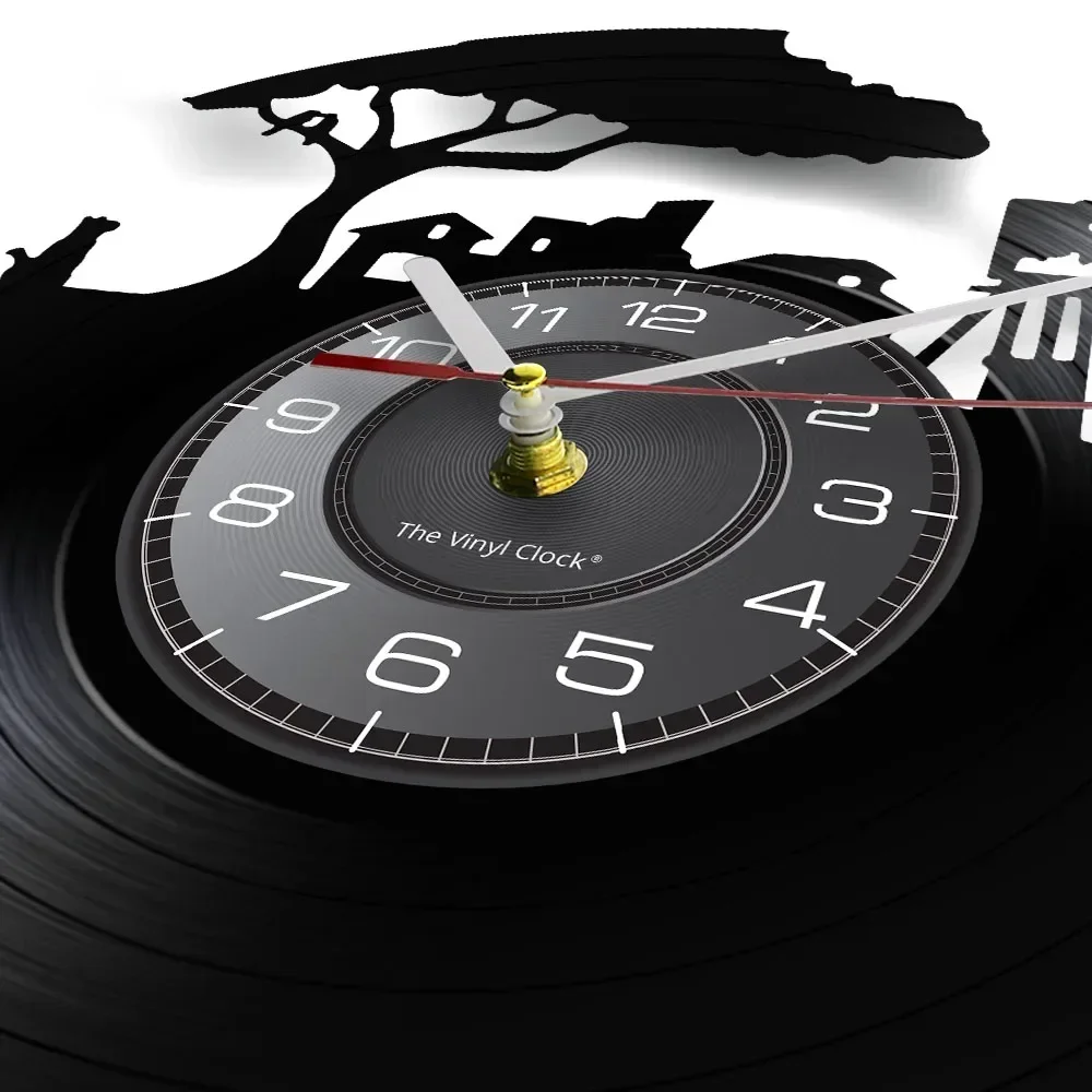 Живая живопись искусство настенная фотография виниловая пластина часы