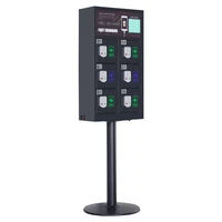 6 bay cell phone charging vertical charging locker