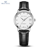 2022 seagull ladies watch casual business automatic mechanical watch waterproof leather strap buckle female watch 819 12 6042l