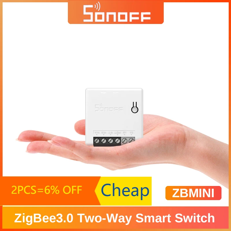 

Sonoff Mini Zigbee Smart Switch Module Smart Home Sonoff Zigbee 3.0 Switch Two Way Control Alexa Google Home Voice Control