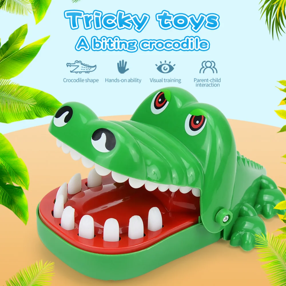 

Crocodile Teeth Funny Toys for Kids Crocodile Biting Finger Toys Dentist Games for Children Adult Stress Relief Prank Toys Gifts