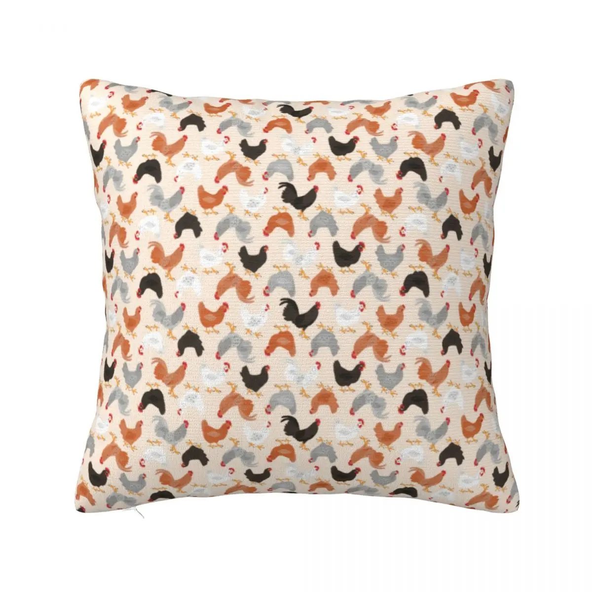 

Симпатичная подушка для цыплят, искусственная ферма, принт животных, диван на молнии, наволочка, летний цветной полиэфирный чехол