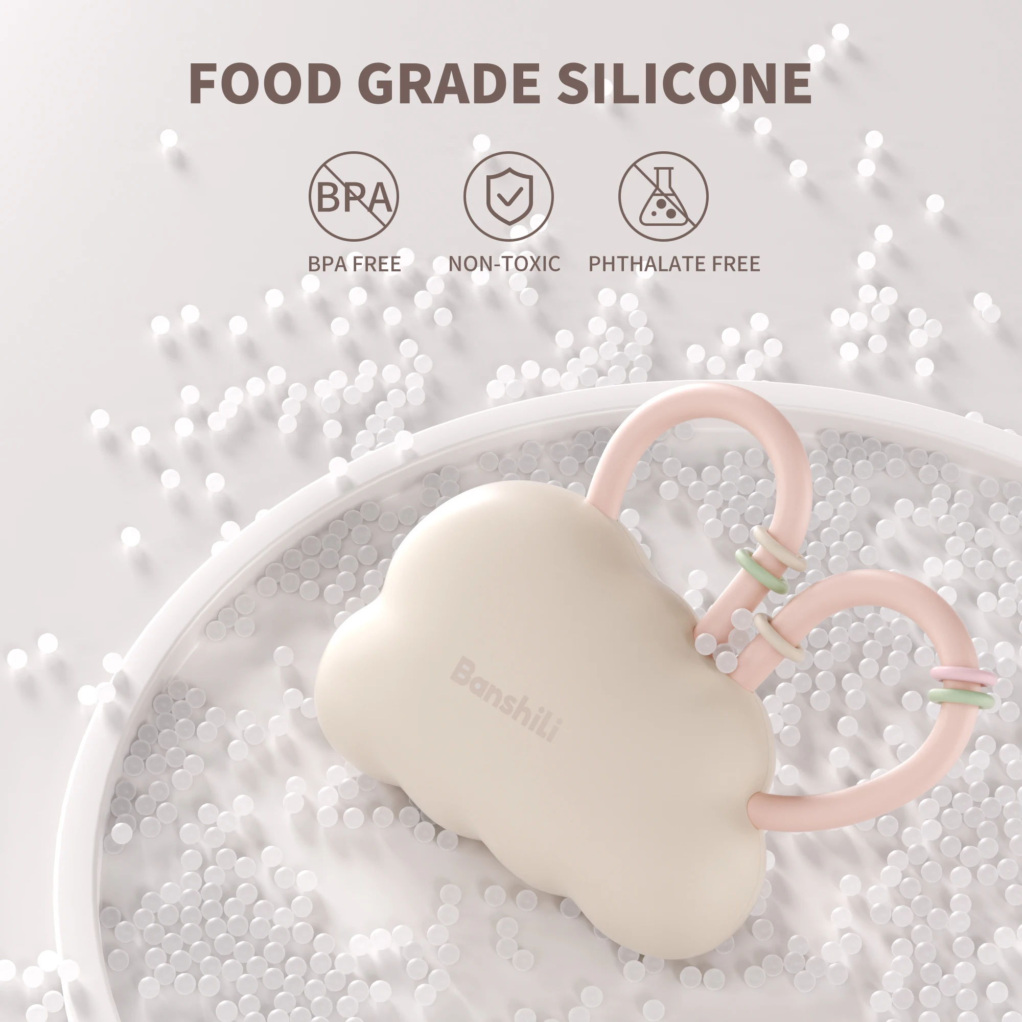 BANSHILI Cloud Rabbit погремушка-прорезыватель игрушка детский прорезыватель мягкий