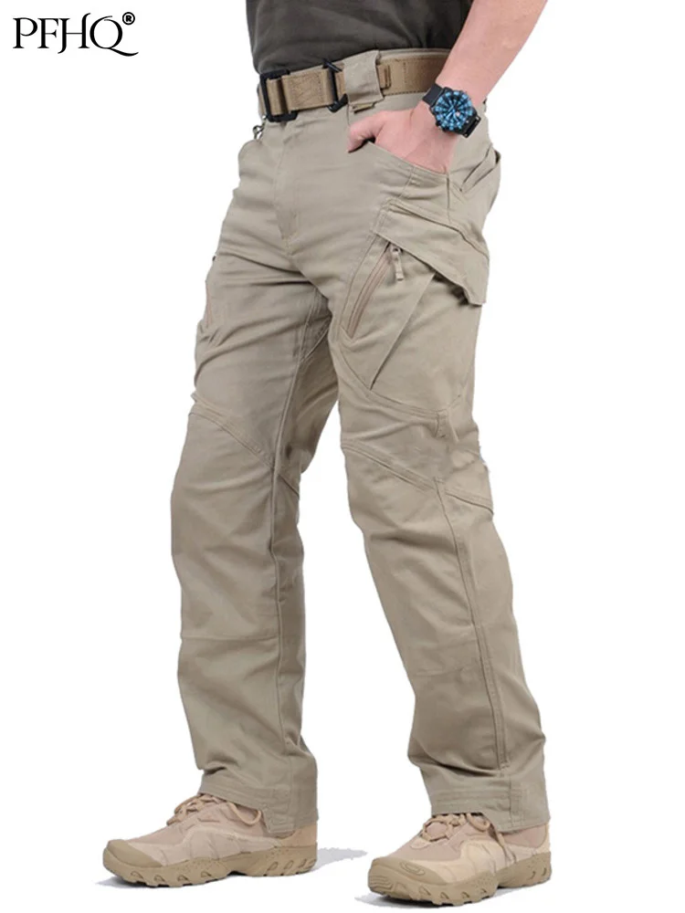 

PFHQ Military Tactical Pants Men Multi-pocket Combat Army Male Waterproof Wear Resistant Cargo Trousers Jogger Clothing 21Q1511