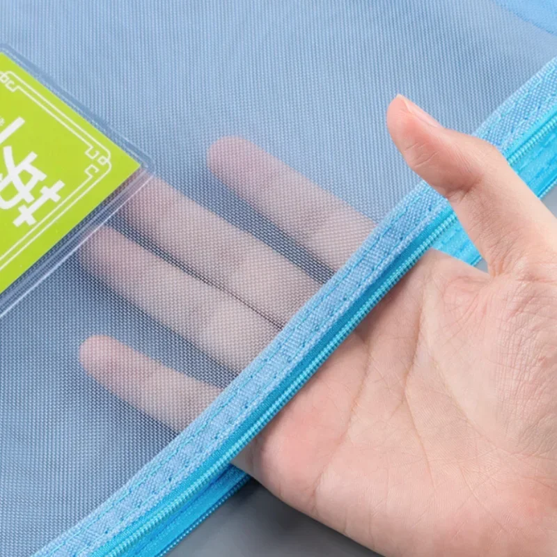 1 шт. A4 A5 A6 прозрачная нейлоновая сетка на молнии сумка для документов папка