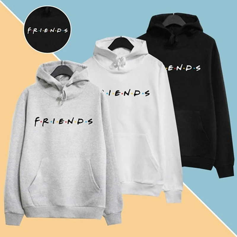 

Women's Fashion Hoodies Unisex Friends Print Pullover Sweatshirt Casual Sports Streetwear Clothes Autumn Spring Hooded Tops