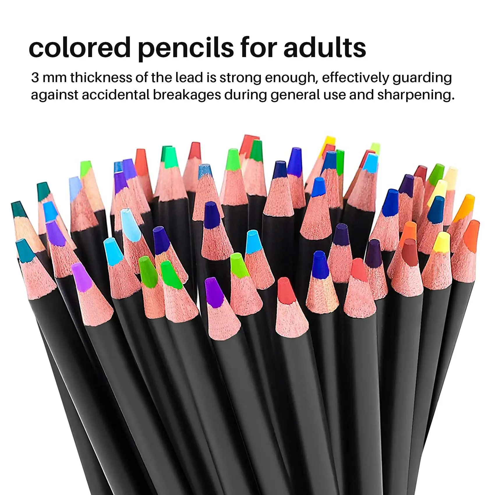 

Набор цветных карандашей 120 цветов с молнией для начинающих художников, пронумерованные карандаши для профессионального рисования