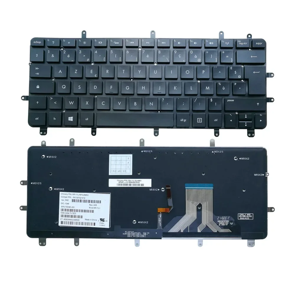 XIN-FR-IT раскладка клавиатуры для ноутбука с подсветкой ультрабука HP Spectre XT Pro 13-2000