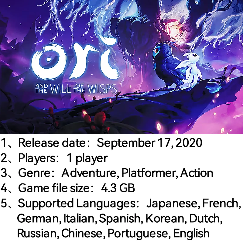 Nintendo Switch Ori 1 + 2 Коллекция игровых сделок коллекция для nintendo switch oled lite - купить по