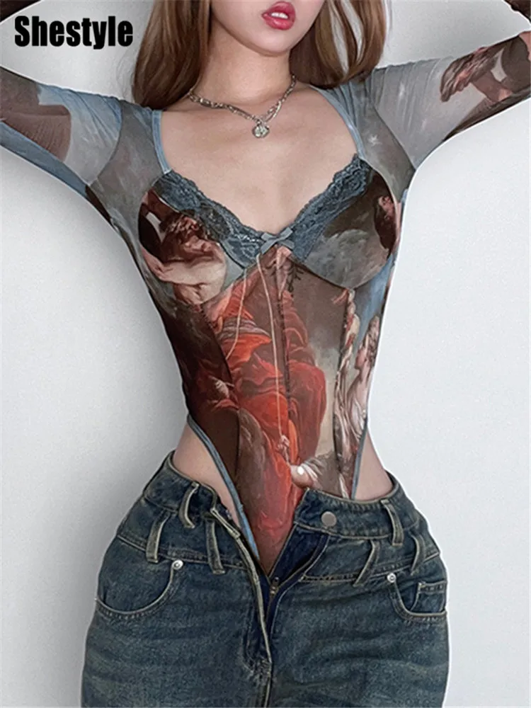 Shestyle черные сексуальные боди с высокой талией для женщин уличная одежда длинными