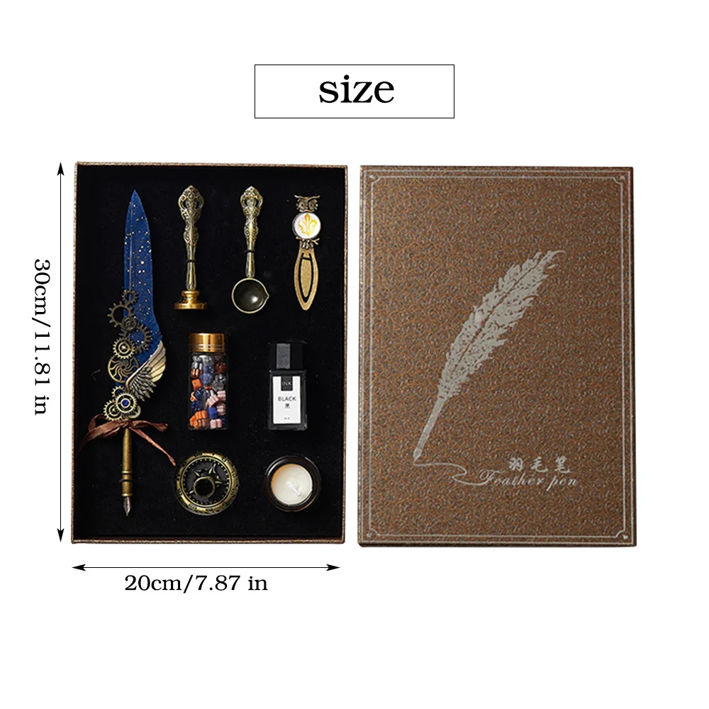 Набор машинных перьевых ручек 8 в 1 с чернилами креативная ручка для письма