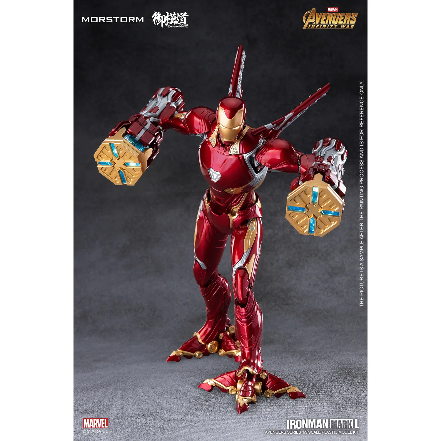 Фото Модель Iron Man Mk 50 1/9 Morstorm Eastern Model в наличии, масштабная сборная модель класса Deluxe, серия Avengers Infinity War, подарки для коллекционеров №4