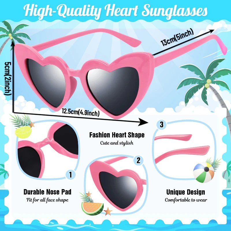 12 - 64 PCS Детские солнцезащитные очки Душа вечеринка девочки пляж бассейн день