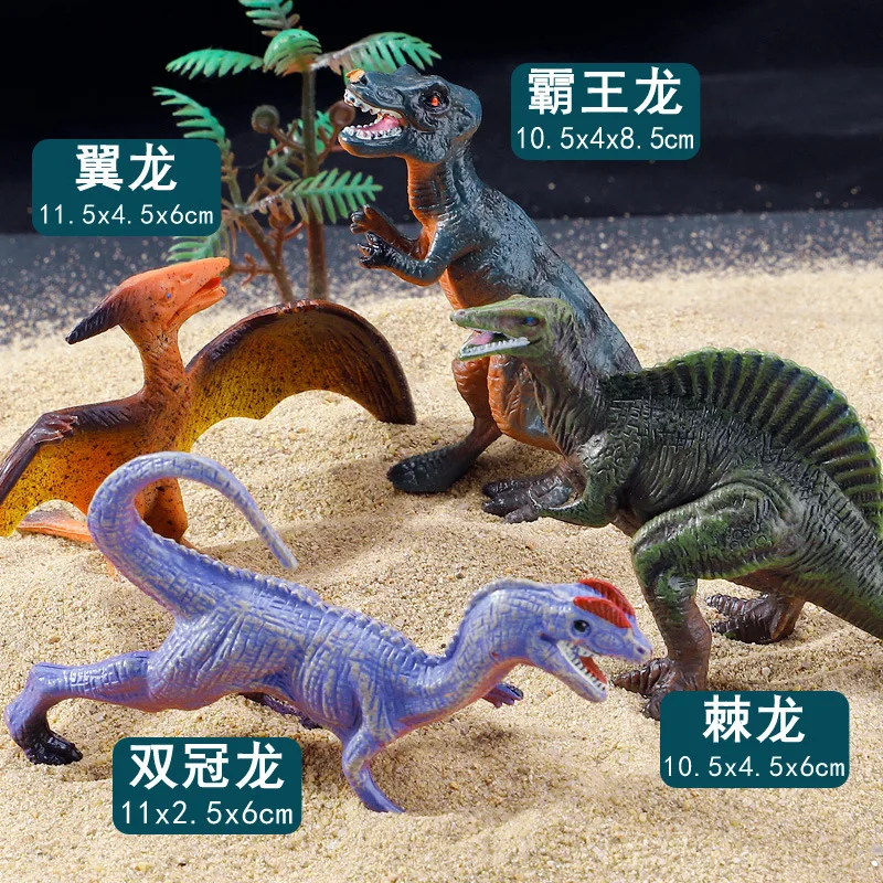 

3D Simulation Jurassic Dinosaur Figures Toy Dino Park Carnotaurus Pterosaur Tyrannosaurus Model Collection Toy Kids Gift