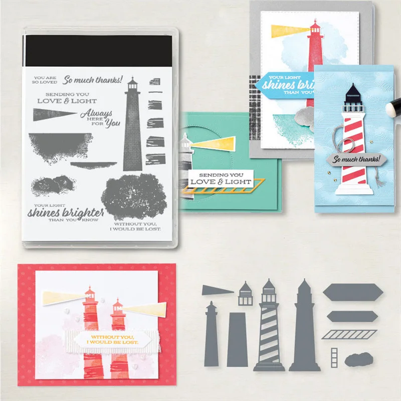 

New Arrival 2022 light Metal Cutting Dies and Clear Stamps DIY Scrapbooking Card Stencils Paper Crafts Making Photo Album Decor