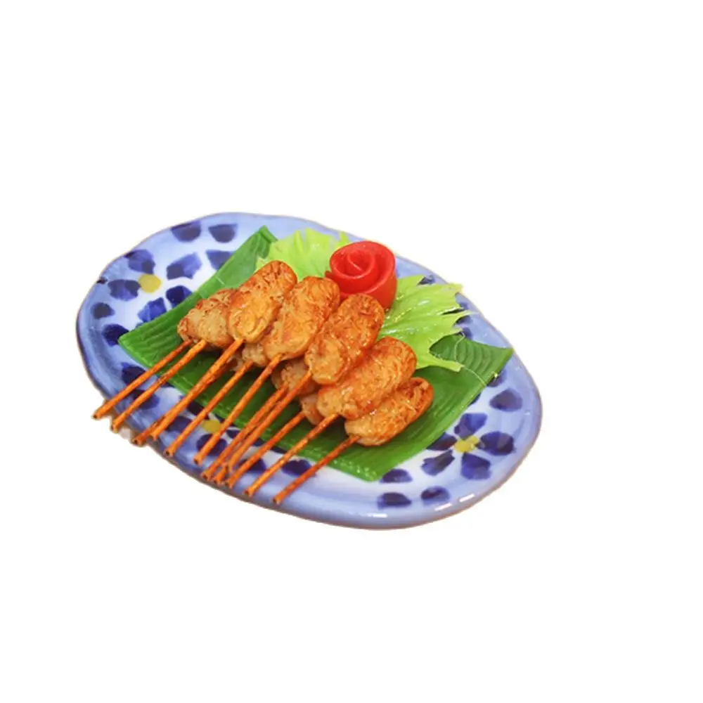 

Масштаб 1/12, миниатюрная еда для барбекю, для самостоятельного изготовления, миниатюрный строительный комплект, украшение