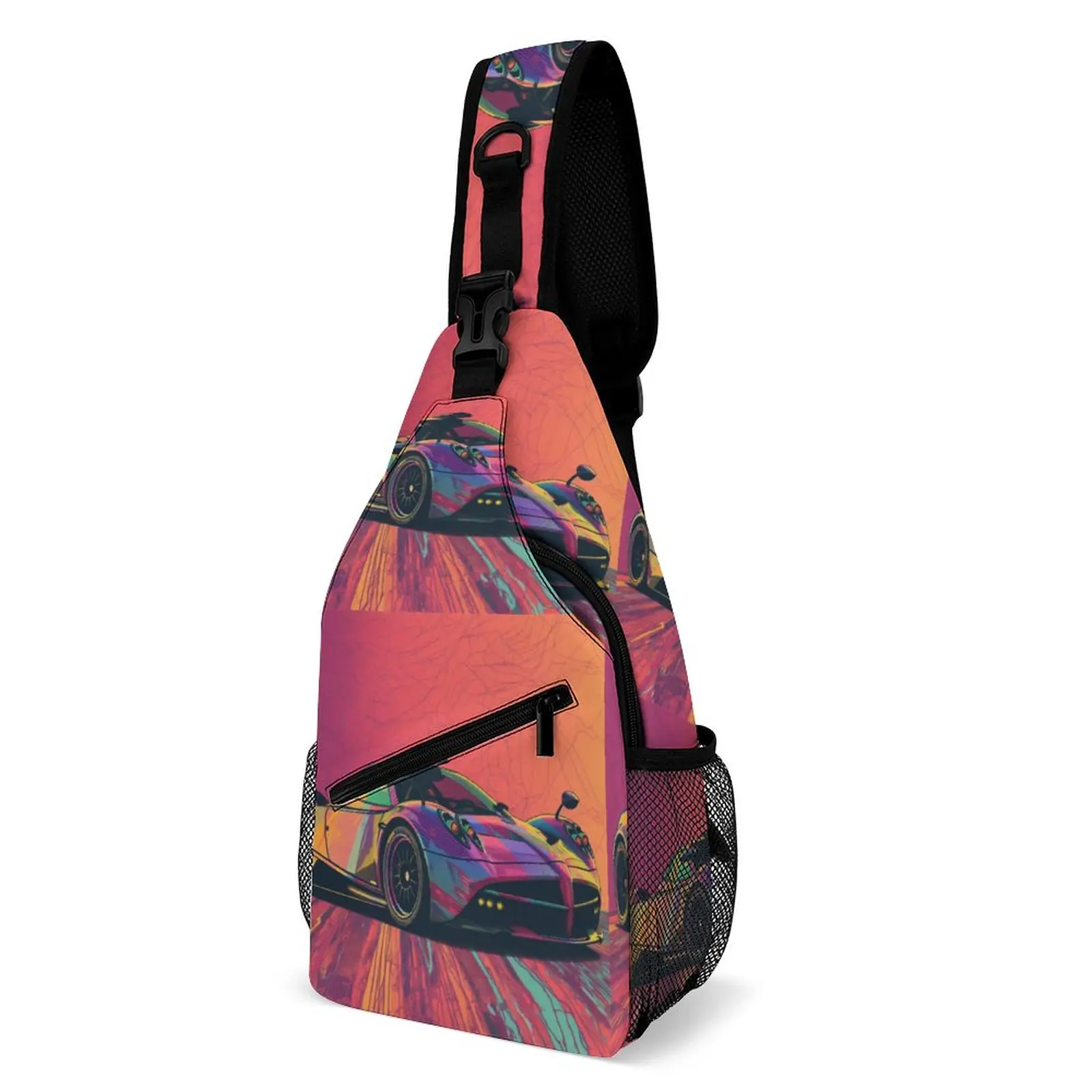 

Speed Sports Car Shoulder Bags Neo Fauvism Outdoor Chest Bag Motorcycle Graphic Design Sling Bag Kawaii Business Crossbody Bags