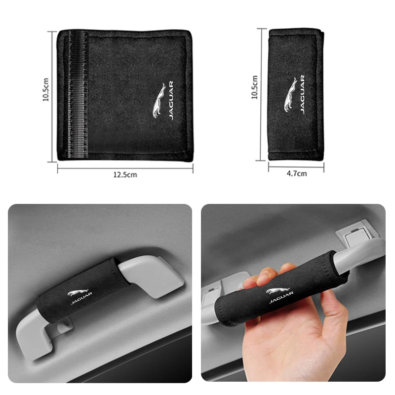 Замшевые защитные перчатки для ручки крыши автомобиля аксессуары авто эмблемы