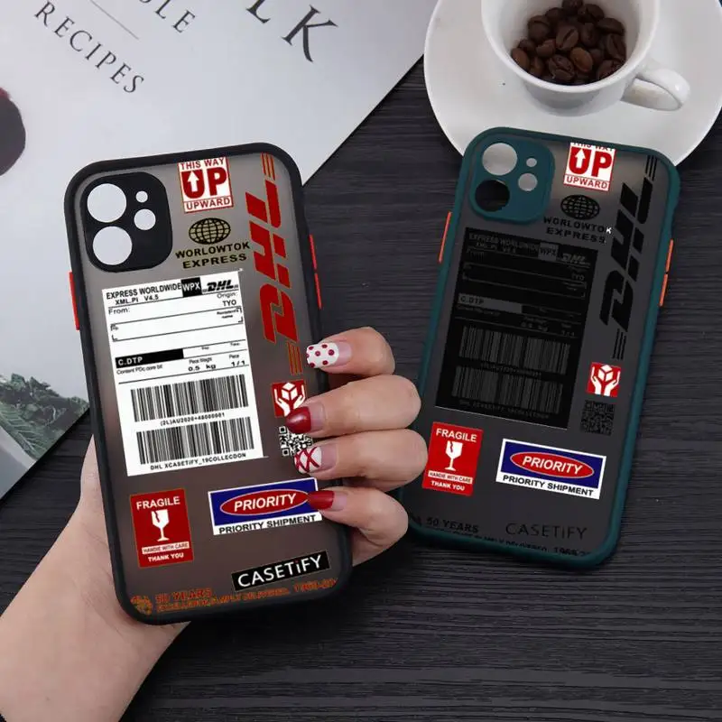 

DHL Express 50th Anniversary Edition Label Phone Case matte transparent For iphone 7 8 11 12 13 plus mini x xs xr pro max cover