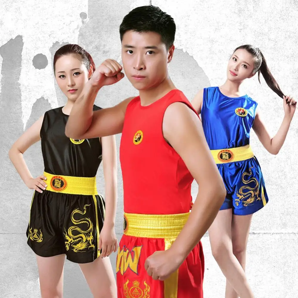 

Шорты Муай Тай для детей и взрослых, футболка для MMA, кунг-фу, ушу, боксерские тренировки, боевые искусства, боксерские штаны Sanda Rashguard