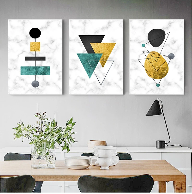 

Скандинавский геометрический художественный узор строчка Печать на холсте модульные настенные картины для гостиной настенное искусство д...