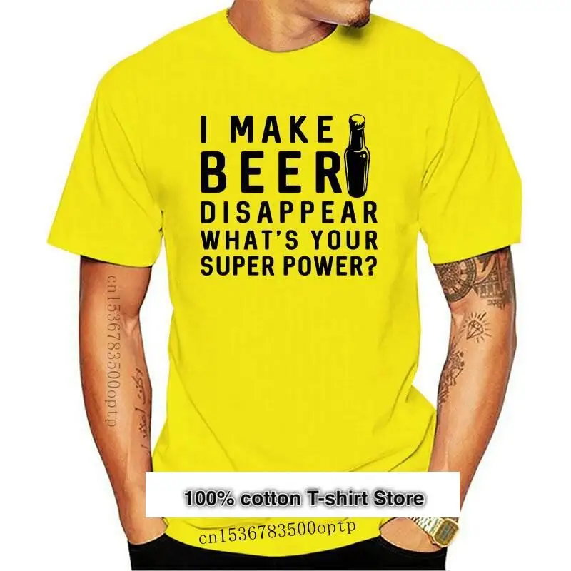 

Camiseta con estampado de letras I Moke Beer para hombre, camisas de algodón de manga corta de verano, talla grande, nueva