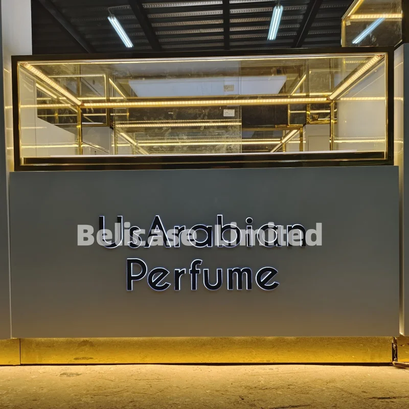 На заказ роскошный магазин духов на витрина для стеклянных парфюма продающий