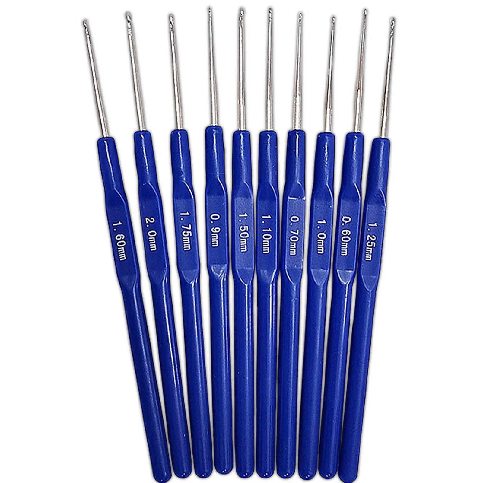 

10pcs Long Handle Portable Crochet Hook Set Gift DIY Craft Knitting Needle Professional Ergonomic Aluminum Easy Use For Beginner