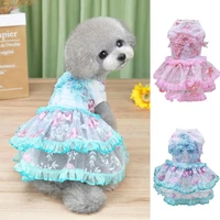 summer dog dress cozy fashion comfortable dog vest dress puppy clothes for female dogs dog skirt puppy clothes
