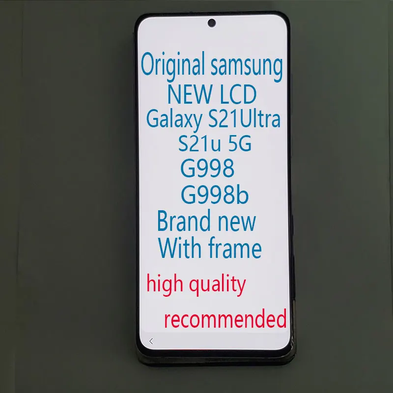 

Подходит для Samsung Galaxy s21Ultra мобильный телефон, ЖК-экран s21u, экран g998, сменный дисплей g998b, дигитайзер сенсорного экрана