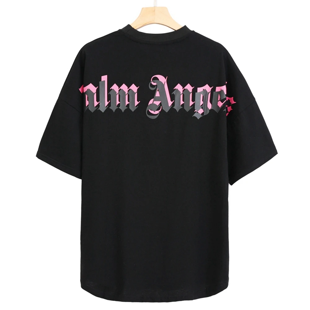 Свободная Повседневная футболка с надписью и логотипом 22ss коротким рукавом для