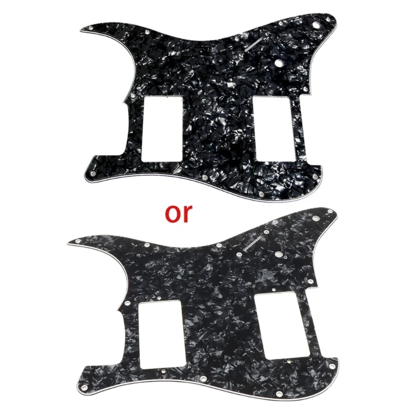 

3Ply Black Guitar Pickguard for fender Strat 2 HH Humbucker