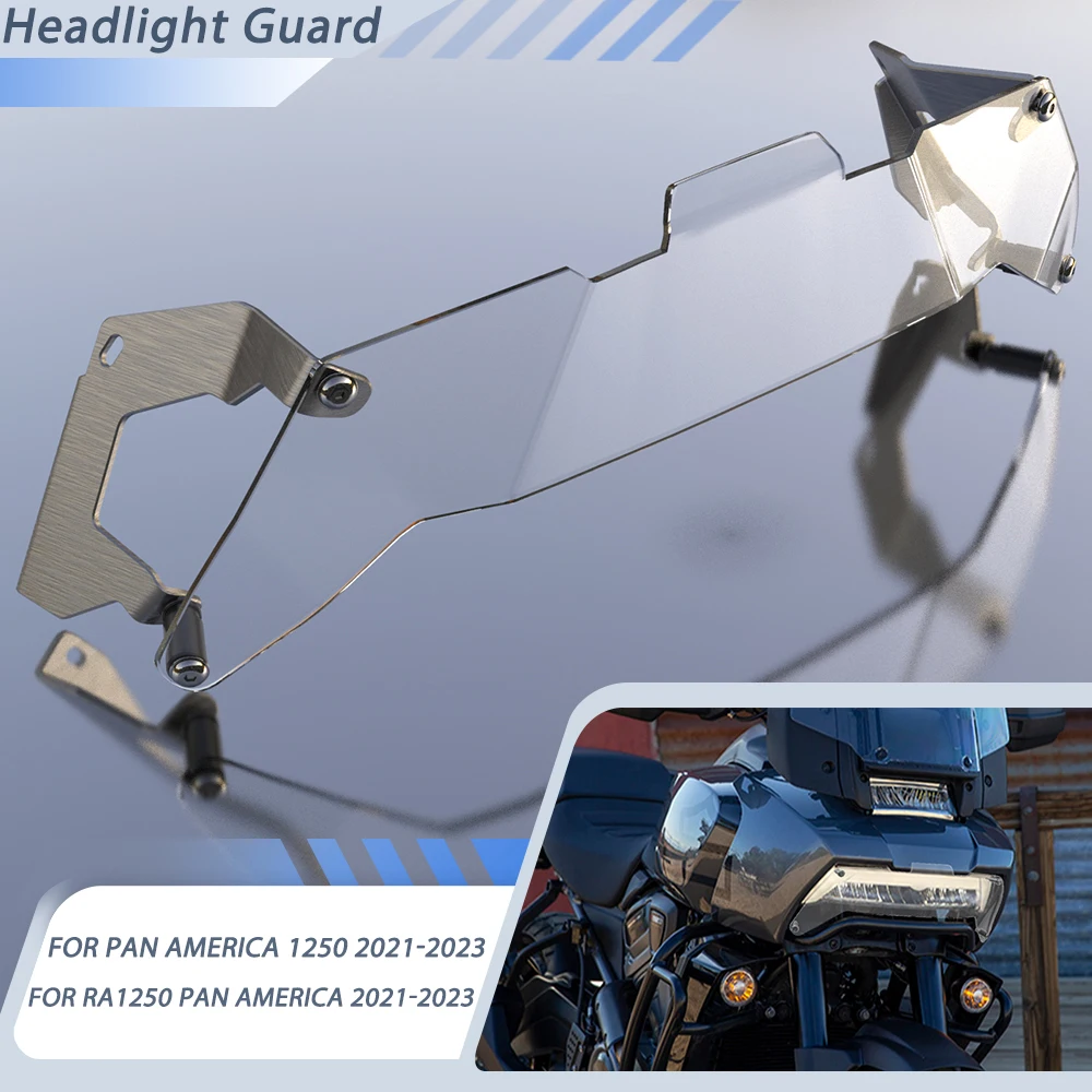 

New For Pan America 1250 21 22 23 Motorcycle Accessories Headlight Guard Acrylic Head light Protection PanAmerica 2021 2022 2023