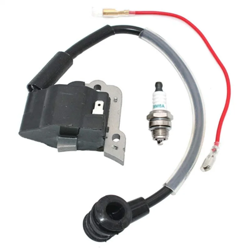 Фото Новый для Shindaiwa T261 T261B M230 C230 AH231 C230 T230 T231 C230PT P230S Детали двигателя Катушка зажигания Свеча зажигания для газонокосилки Mo №5