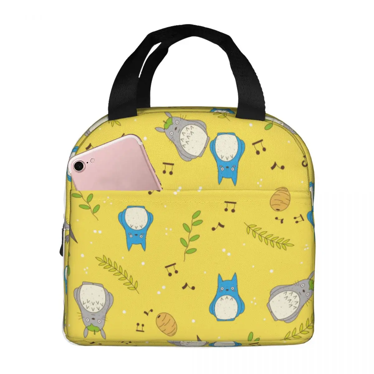 

Сумка для обеда для женщин и детей, Милый Мой сосед Тоторо студия ghiспектр аниме, термосумки, портативные школьные холщовые сумки-тоут